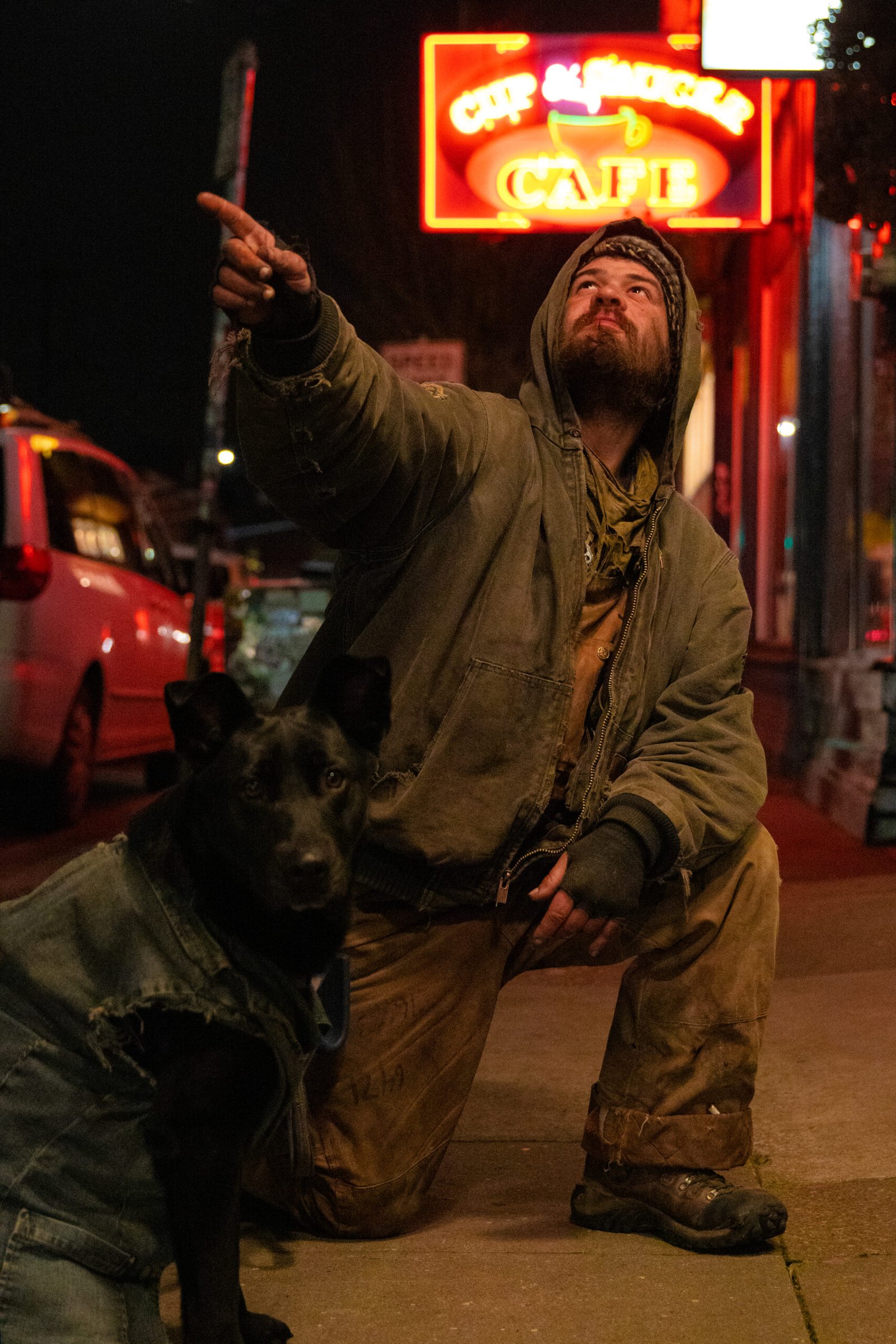 man and dog